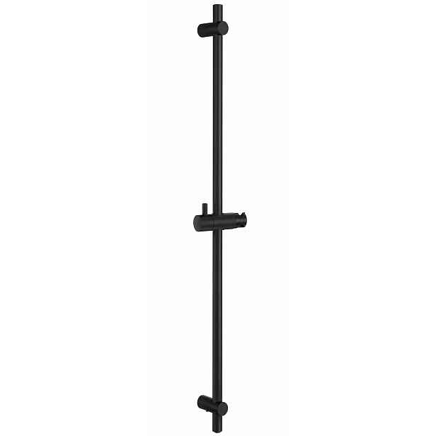 Černá sprchová tyč 70 cm Nerezová Ocel 304 Držák 360° nastavitelný