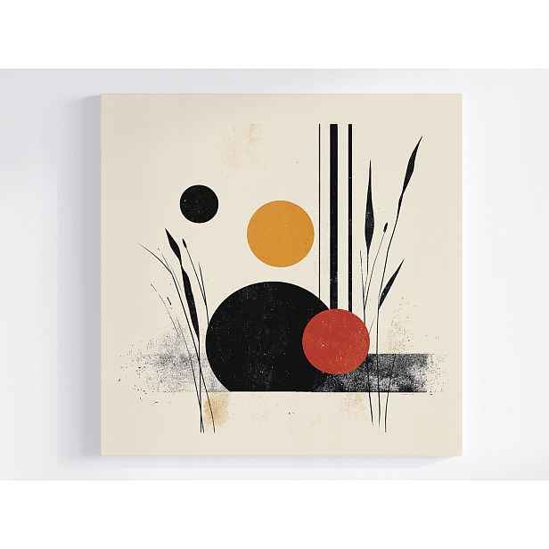 Obraz Na Plátně Obraz Na Plátně Geometrie Bauhaus Wabi-sabi Kruh 50x50