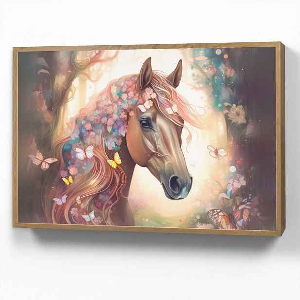 OnlyWow DOBÍJECÍ NOČNÍ LAMPIČKA Kůň - Příroda - Květiny - Motýli - Les 100x70 cm