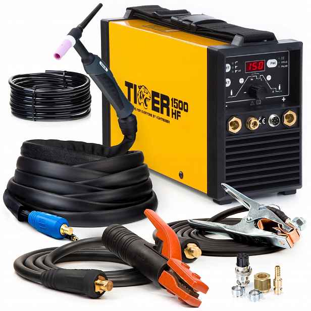 Invertorová Svářečka Tiger 1500 Hf Tig DC Puls Mma 230V 150A, Držák 4 M