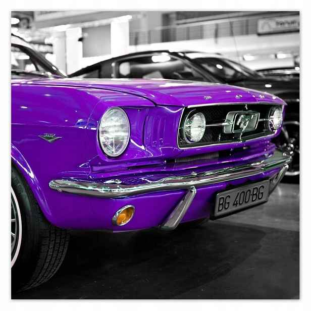 Plakáty 140x140 Fialový Ford Mustang