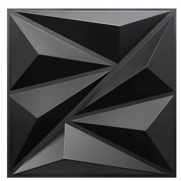 3D nástěnné panely Pvc Star, černá, 30x30 20 Kusů