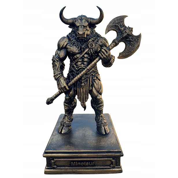 Minotaur – bronzová soška z polystonu 24 cm, mytologická figurka