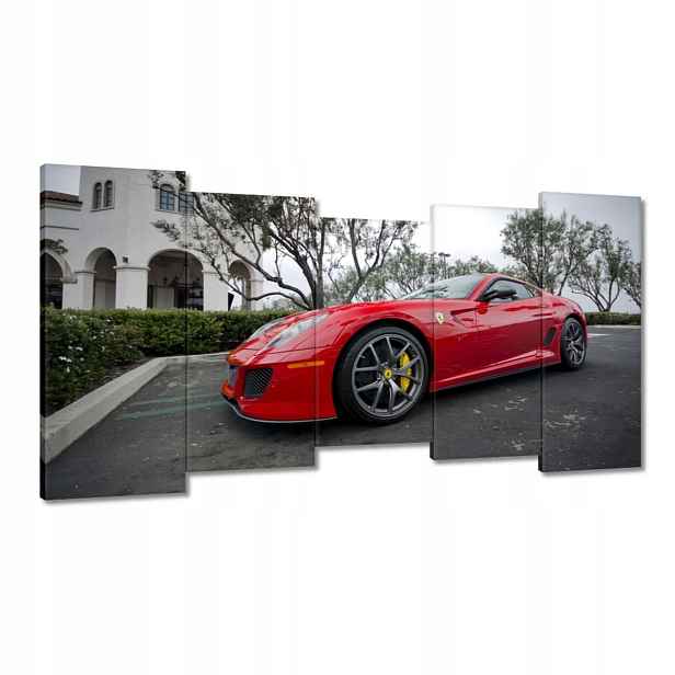 Obrazy 150x80 Červený automobil Ferrari