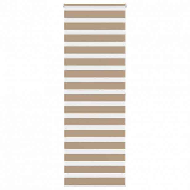 vidaXL Zebra roleta pískově hnědá šířka látky 70,9 cm polyester