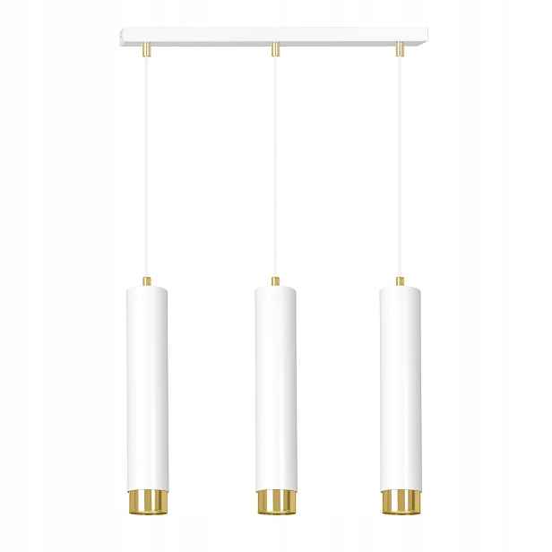 Emibig Lustr Kibo 3xGU10 Bílý Zlatý Moderní Design 30W