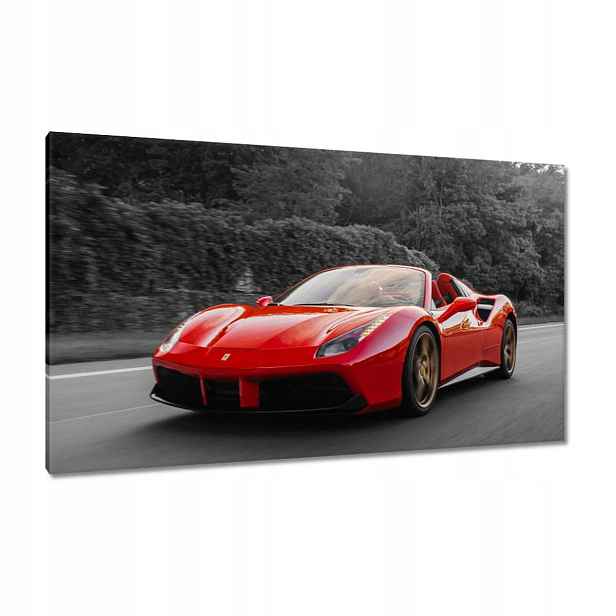 Obrazy 120x70 Červené Ferrari Fura