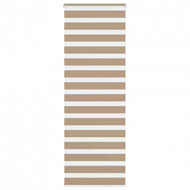 vidaXL Zebra roleta pískově hnědá šířka látky 80,9 cm polyester