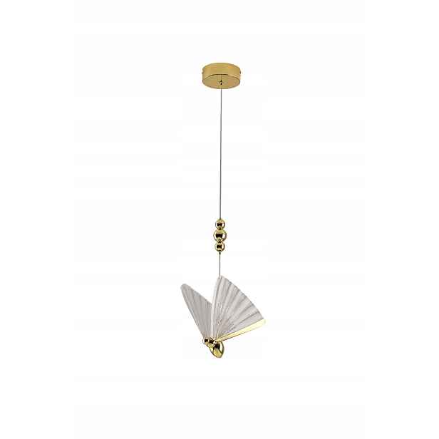 Light Prestige Mariposa závěsná Led lampa 8W 1040lm zlatá