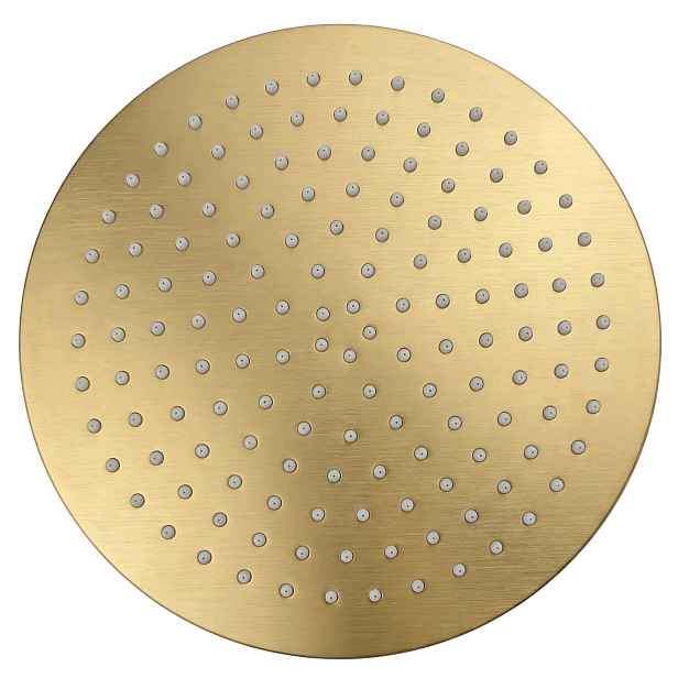 Sprchová Dešťová Sprcha Kulatá Kartáčované Zlato Rea JS-P014BG 25 cm