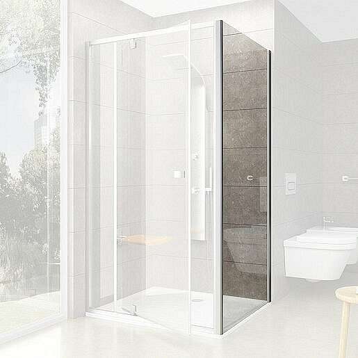 Boční zástěna ke sprchovým dveřím 90x190 cm Ravak Pivot chrom matný 90G70U00Z1
