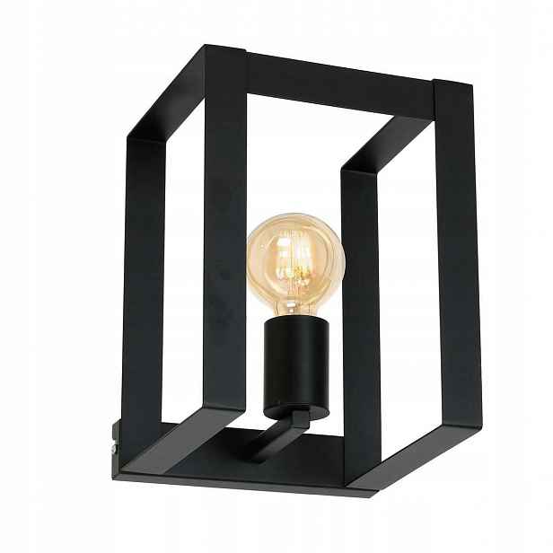 Černá Nástěnná Lampa Edison