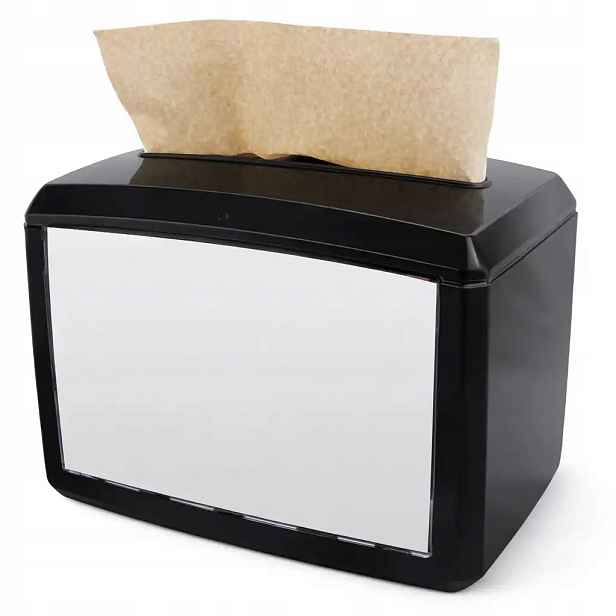 Dispenser na ubrousky Clarina 16x20 cm černý plastový ubrousek 1 Ks