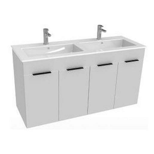 Koupelnová skříňka s umyvadlem Jika Cube 120x43x62,2 cm bílá H4536611763001