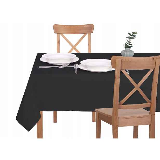 Ubrus Odolný Vůči Skvrnám 120X350 Solid Černý