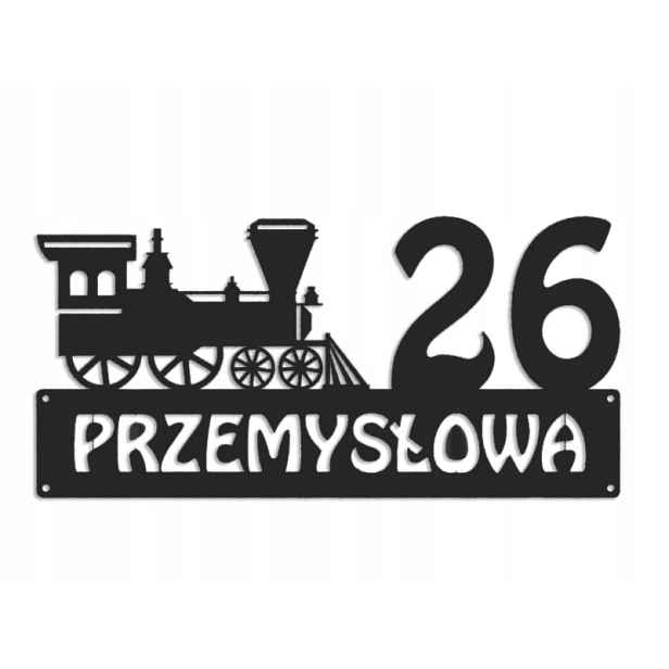 Číslo Na Dům 48 cm Tabule Adresa Ocel 2 mm Grafika 5334