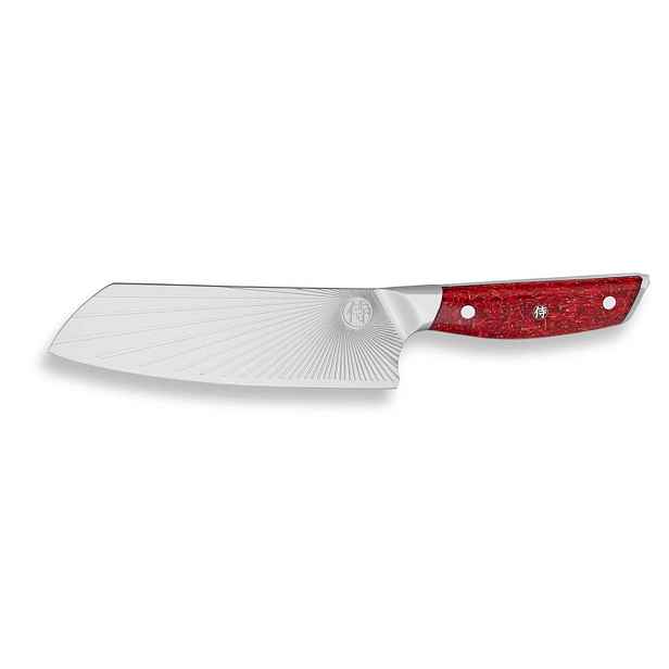 Nůž Santoku 185 Dellinger Sandvik Northern Sun Červený