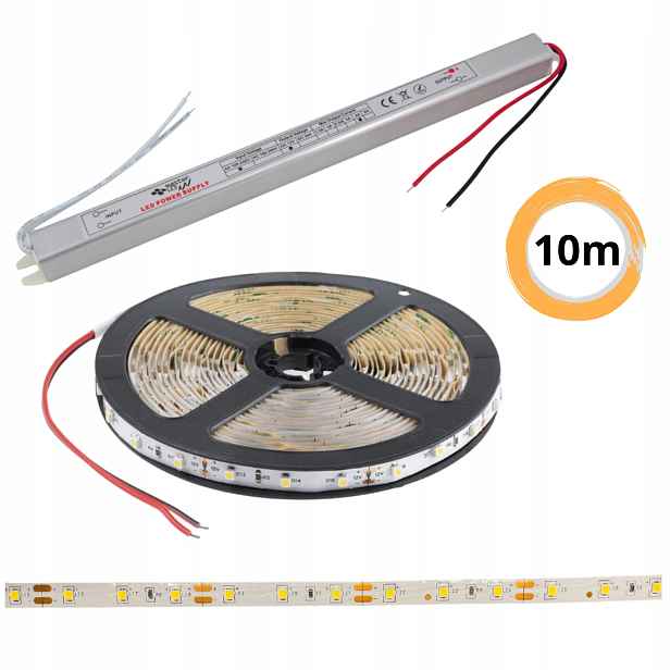 Set 10 m Led pásek Premium bílý teplý 12V