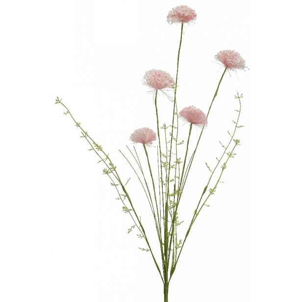 Umělá květina Polní kvítí 60 cm, růžová