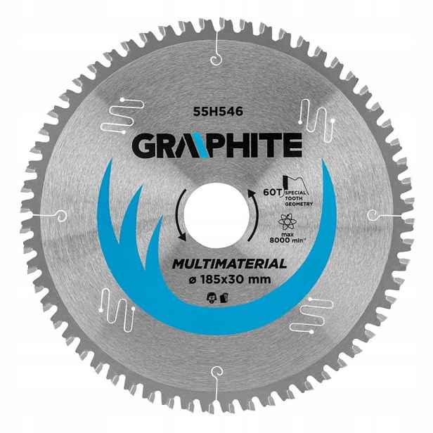 Kotouč pro pilu vidlicový 185 x 30 mm 60T Uni 55H546