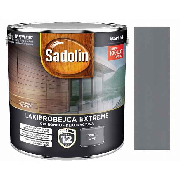 Sadolin Lakovací Nátěr Extreme Tmavě Šedý 2,5 L