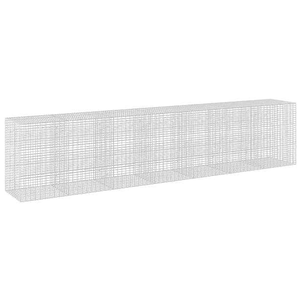 vidaXL Gabion s drátem 3,5 mm a síťkou 5x10 cm 700x100x150 cm