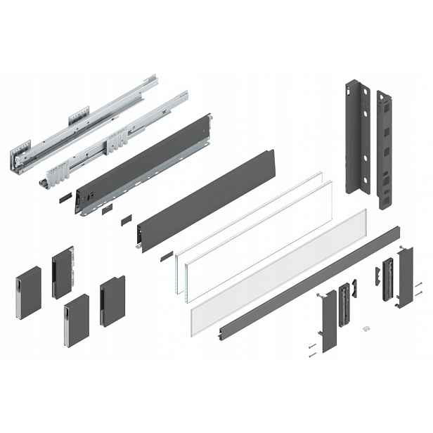 Blum Šuplík Merivobox 550 Vysoká E vnitřní Antr 70 kg