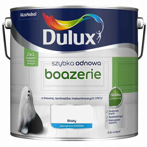 Dulux Rychlá obnova barva pro obložení Bílá Mat 2,5L
