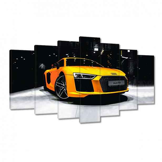 Obrazy 140x80 Žluté Audi Audica R8