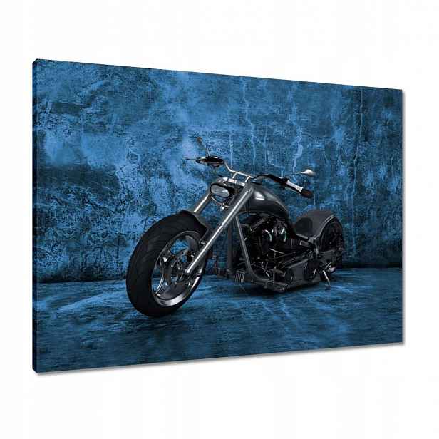 Obrazy 80x60 Modrá stěna Chopper