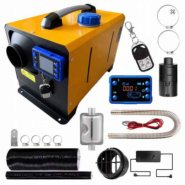 RealG RC-K-2569 Naftové topidlo 8 kW 12/24 V, Bluetooth, dálkové ovládání