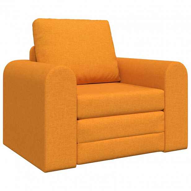 vidaXL Pohovka na spaní Tmavě žlutá 98 x 71 x 83 cm textil