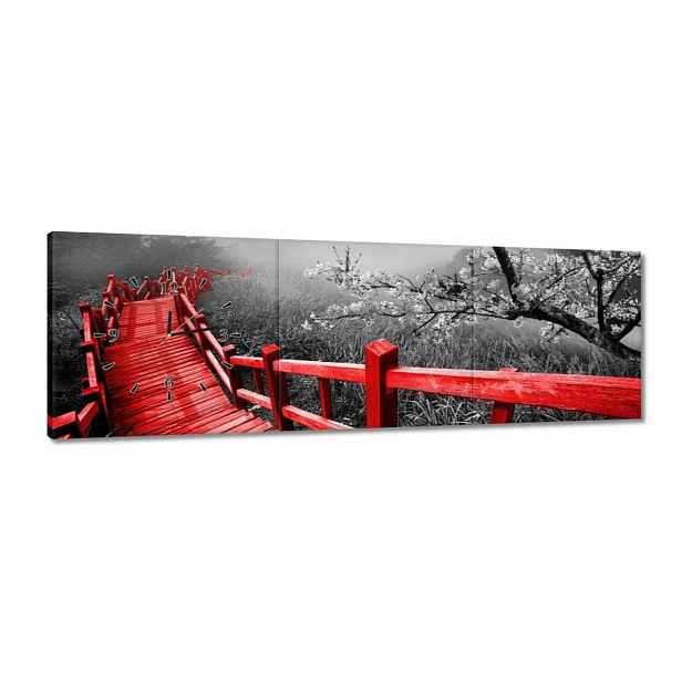 Hodiny 120x40 Kvetoucí višeň