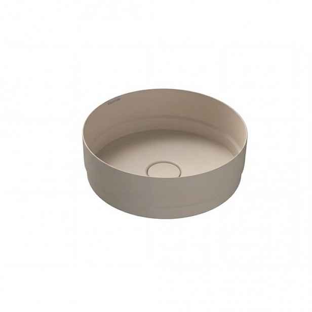 Kaldewei NUEVA umyvadlová mísa mod. 3191 d:380.00mm, warm beige 20, perl-effekt, bez přepadu 911206003661