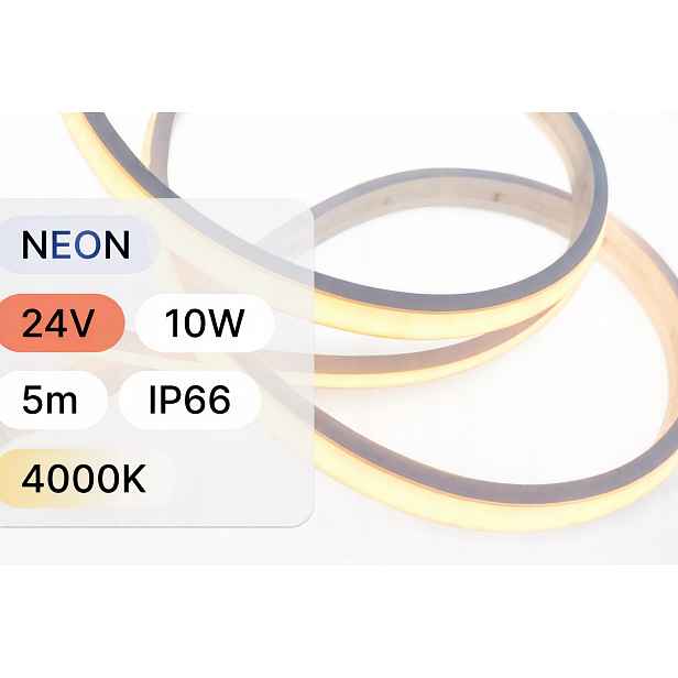 Led páska neonová 10W 4000K neutrální 9,8x5,5 mm