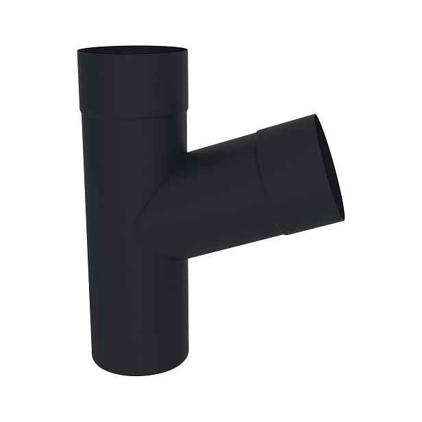 Odbočka svodu boční DEKRAIN COLORDUR 80/80 RAL 9005 černá