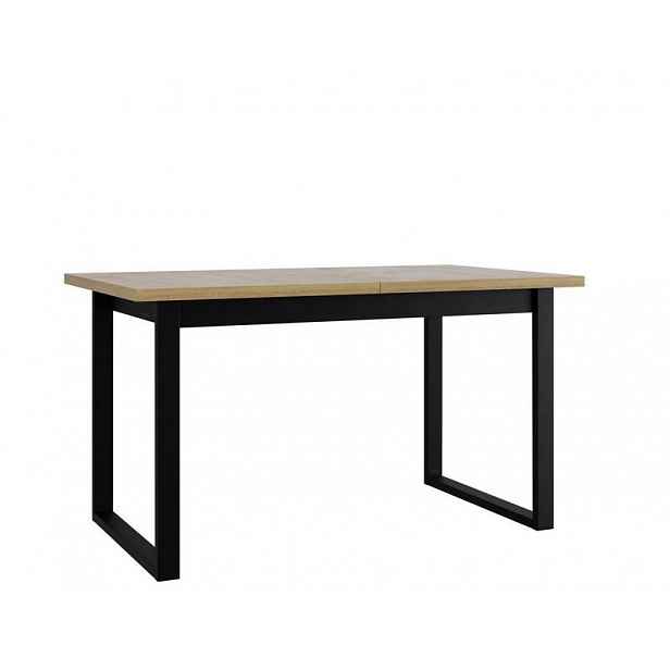 Kuchyňský rozkládací stůl 140x80 cm ALVARADO 5 - dub sonoma / černý