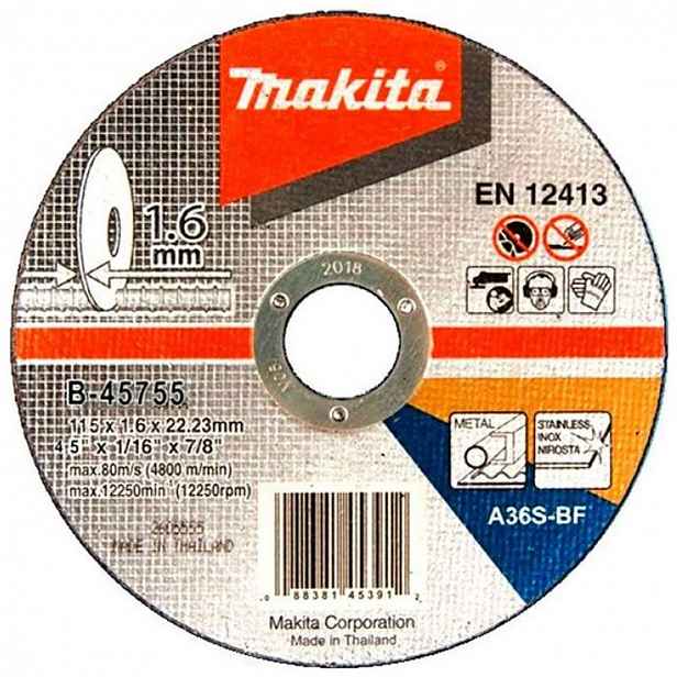 Makita - Řezný kotouč na kov 115x22,2 mm B-45755