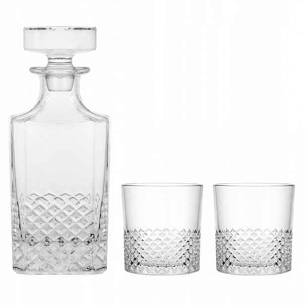 Sada na whisky 2+1 Crystal karafa 2 sklenice v krabičce Na Dárek