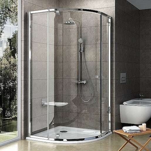 Sprchový kout čtvrtkruh 100x100x190 cm Ravak Pivot chrom lesklý 376AAC00Z1