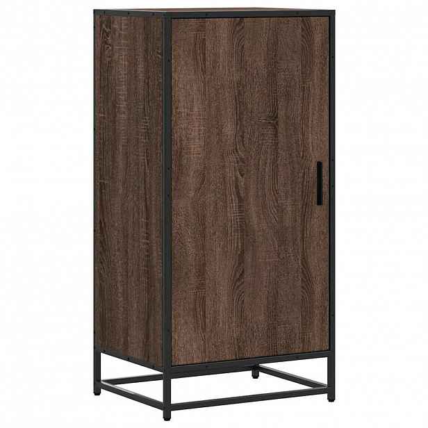 vidaXL Botník hnědý dub 48x38x97,5 cm kompozitní dřevo