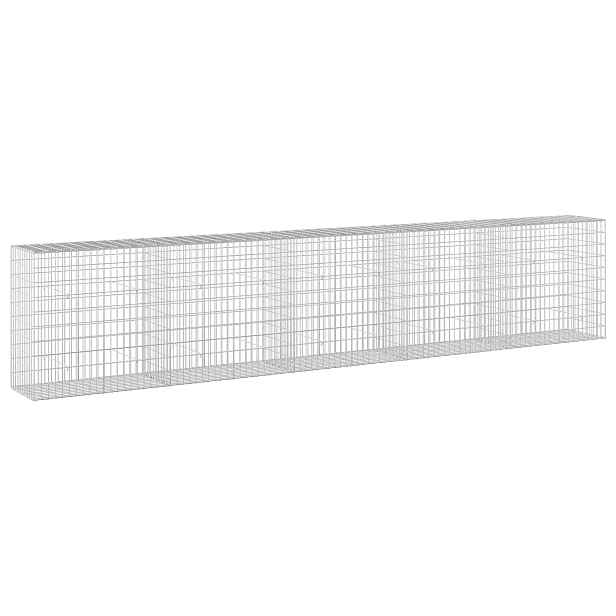 vidaXL Gabion s drátem 3,5 mm a síťkou 5x10 cm 500x50x100 cm
