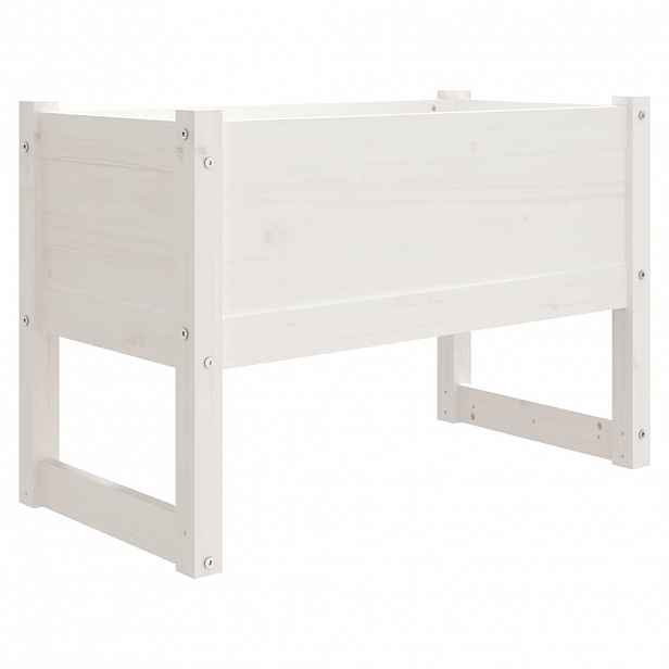 vidaXL Truhlík bílý 78x40x52 cm masivní borové dřevo