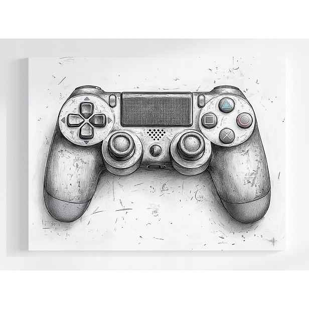 Plakát Grafika Skica Pad Kontroler Gaming Konzola 100x75