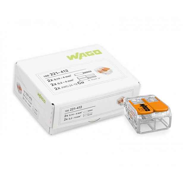 Wago 221-412 2pinový konektor 0,14–4 mm² – balení ks