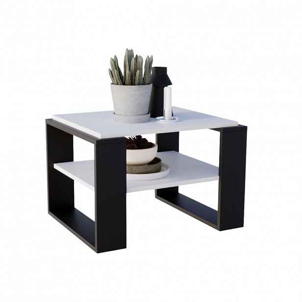 CraftPAK KONZOLOVÝ STOLEK z dřevotřísky, obdélníkový, stabilní, bílý, 44/54/63 cm
