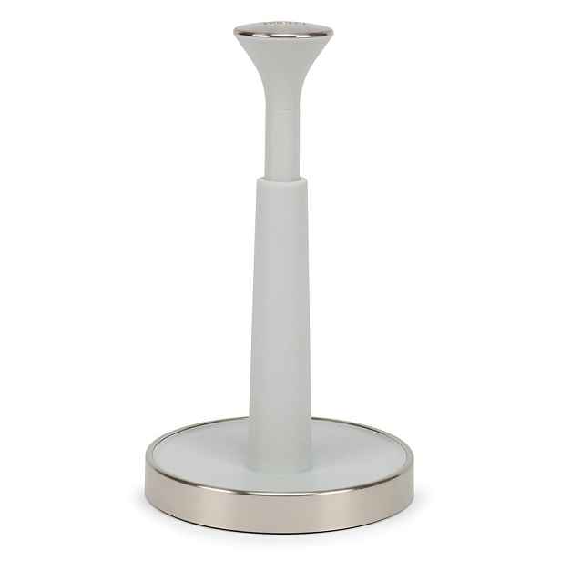 Bílý plastový stojan na papírové utěrky ø 16 cm Push&Tear – Joseph Joseph