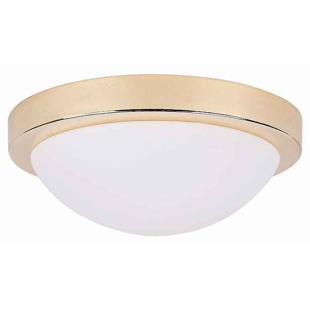 Candellux Roda Stropní svítidlo stropní svítidlo E27 IP44 zlatá/bílá skleněná