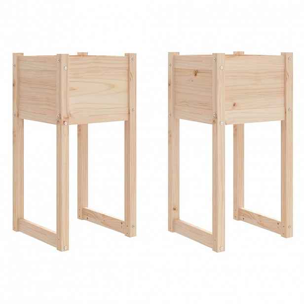 vidaXL Truhlíky 2 ks 40 x 40 x 81 cm masivní borové dřevo
