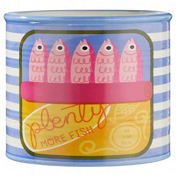 Butlers TIN Květináč sardinky 6 cm - modrá